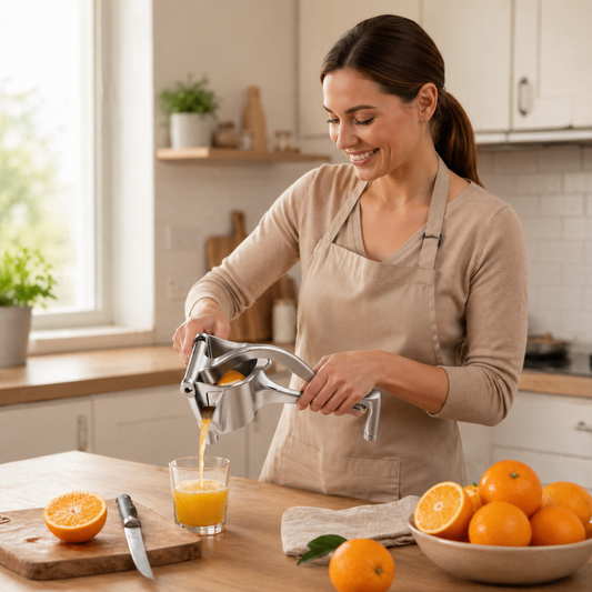 Exprimidor de Naranjas Manual – Jugo Natural en Segundos