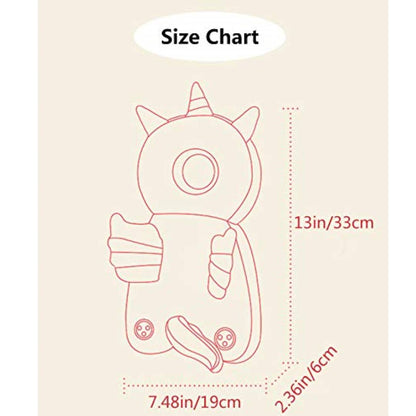 Mochila protectora para la cabeza bebé