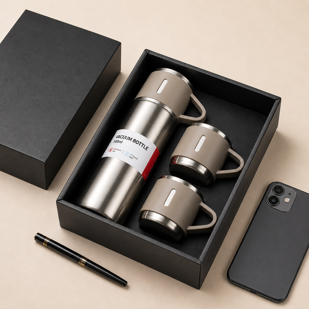Kit Termo Vacuum Térmico 500ML – Acero Inoxidable