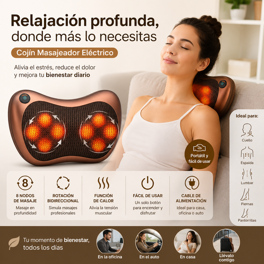Cojin Masajeador Electrico