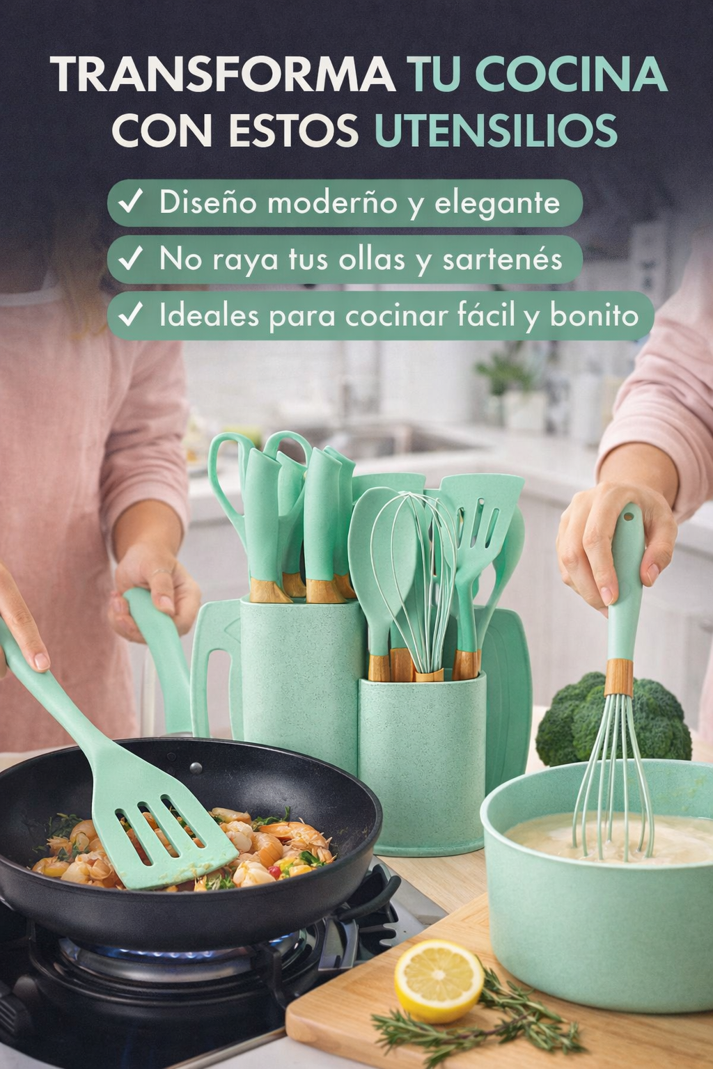 Juego de Utensilios de Cocina – 19 Piezas