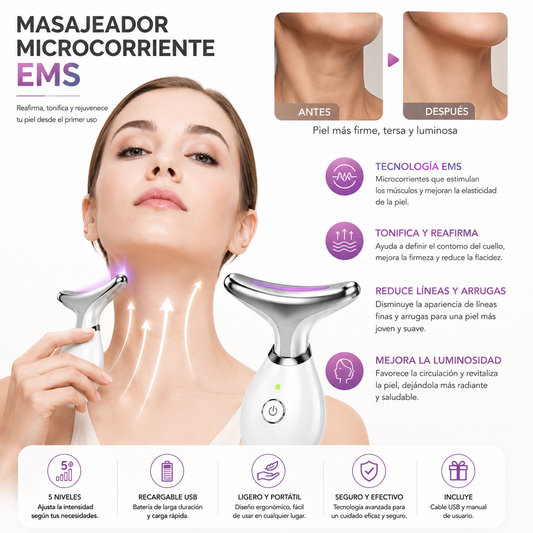 Masajeador Facial Reductor Recargable