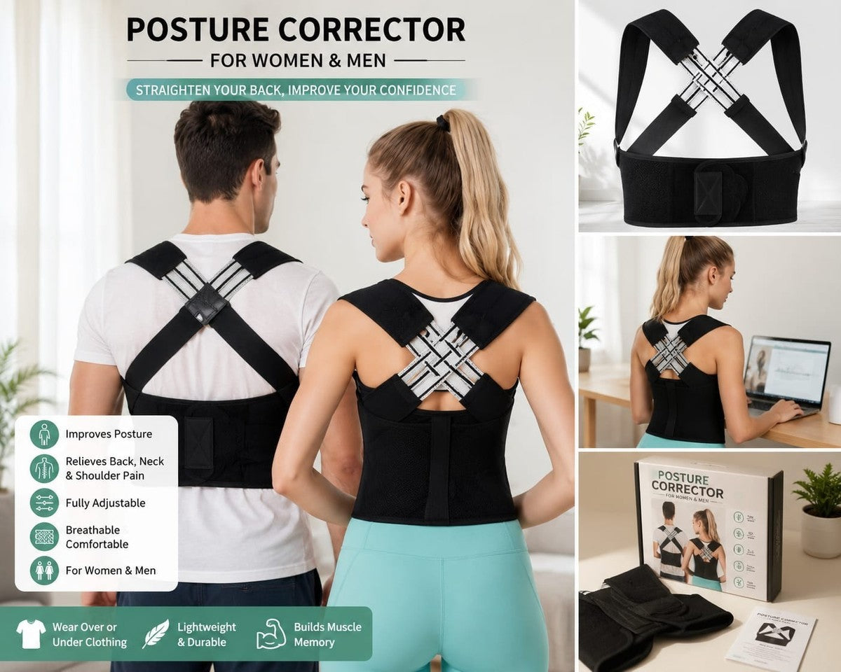 Corrector de Postura Ajustable Trenza