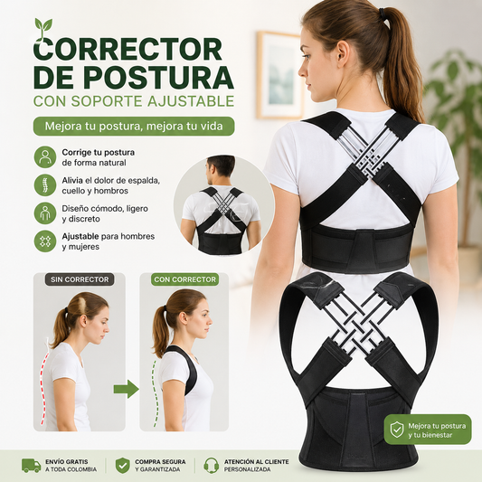 Corrector De Postura Con Soporte