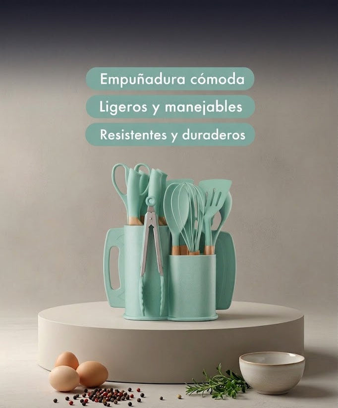 Juego de Utensilios de Cocina – 19 Piezas