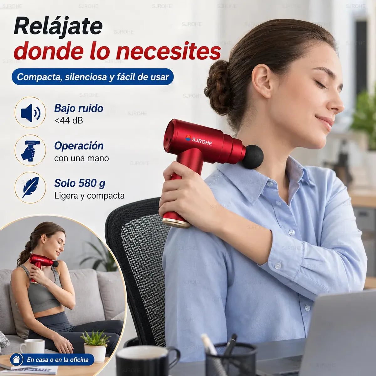 Pistola Masajeador facial reductor