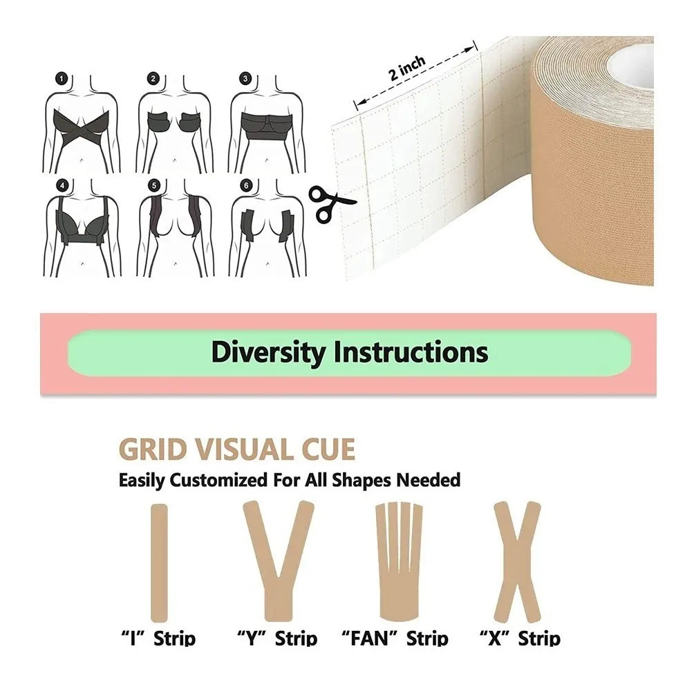 Cinta Adhesiva Invisible para Realce de Busto
