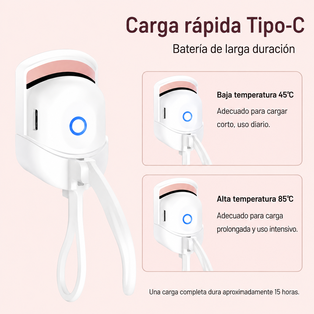 Rizador de pestañas eléctrico