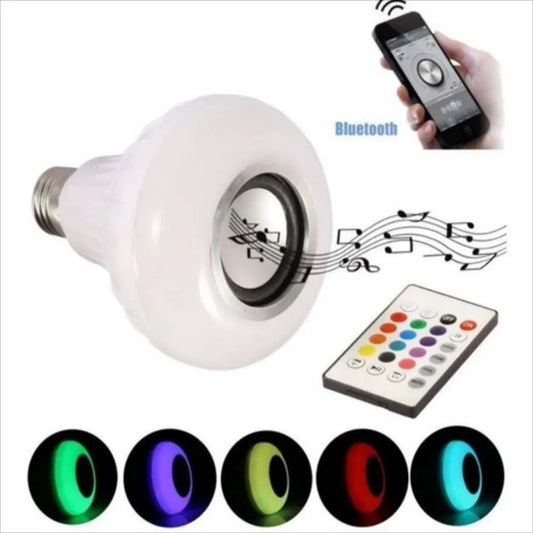 Bombillo LED Inteligente con Parlante Bluetooth