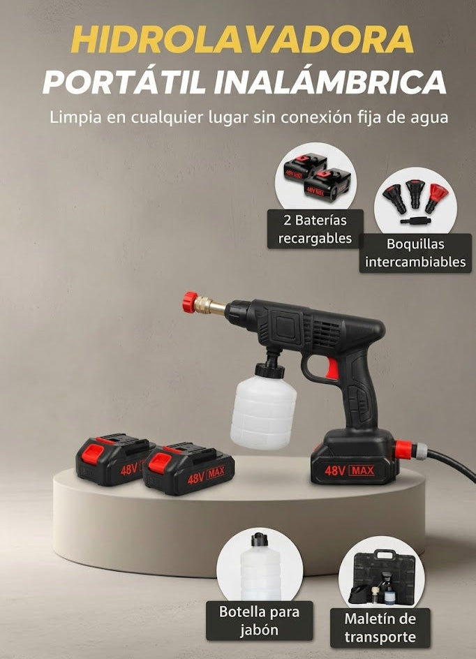 HIDROLAVADORA INALÁMBRICA PORTÁTIL