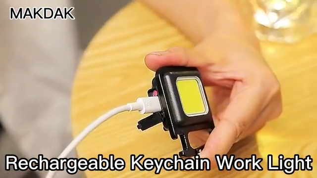MINI LINTERNA LLAVERO LED RECARGABLE USB
